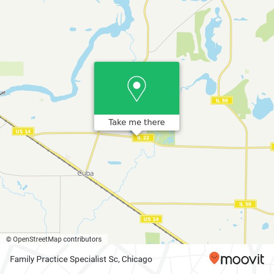 Family Practice Specialist Sc map