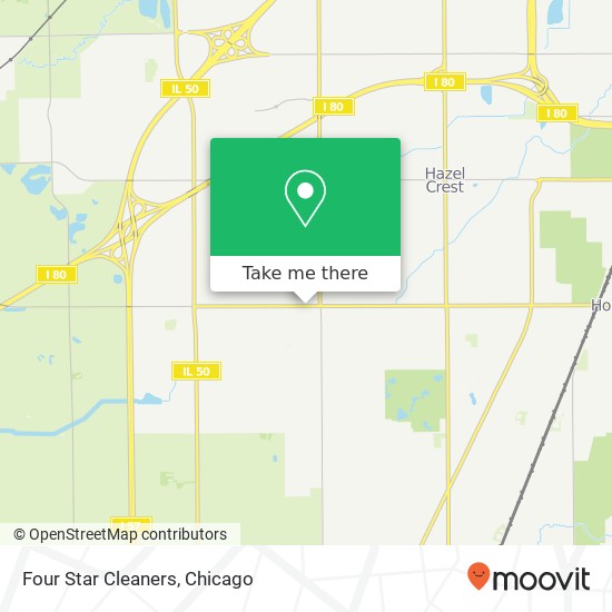 Four Star Cleaners map