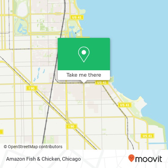 Amazon Fish & Chicken map