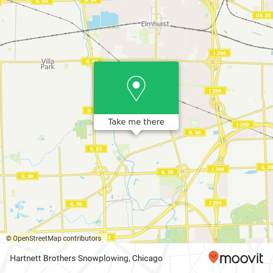 Hartnett Brothers Snowplowing map