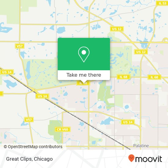 Great Clips map