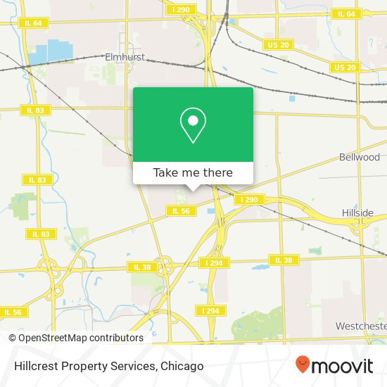 Hillcrest Property Services map