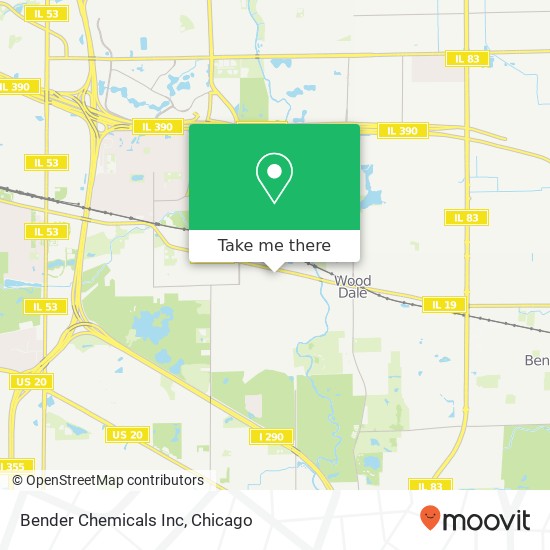 Bender Chemicals Inc map