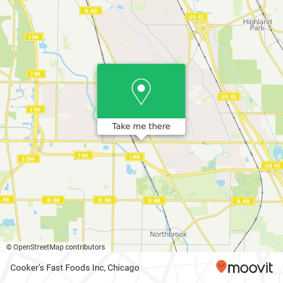 Cooker's Fast Foods Inc map