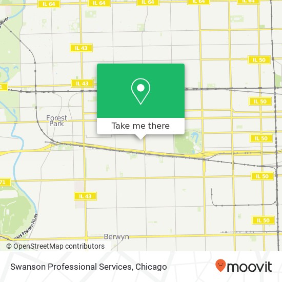 Swanson Professional Services map