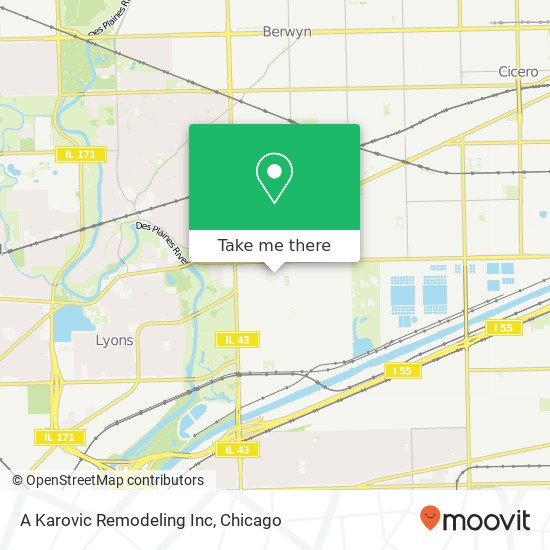 A Karovic Remodeling Inc map