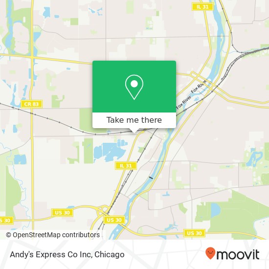 Mapa de Andy's Express Co Inc