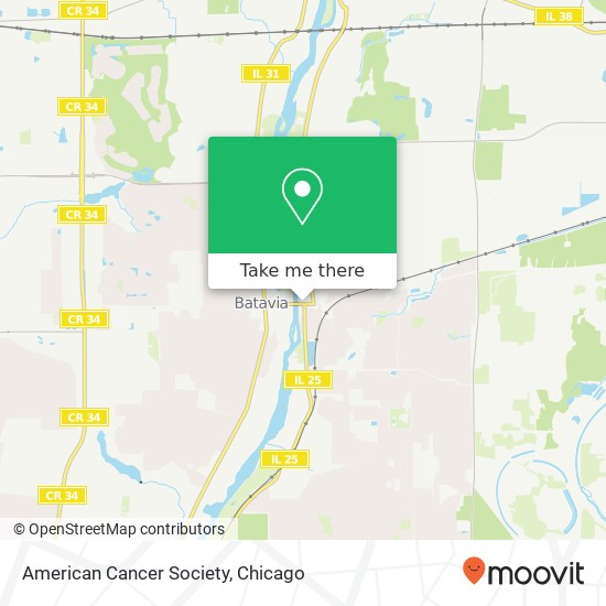 American Cancer Society map