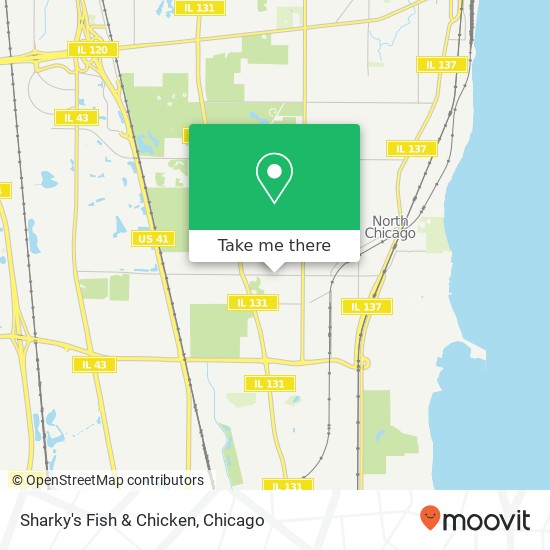 Mapa de Sharky's Fish & Chicken