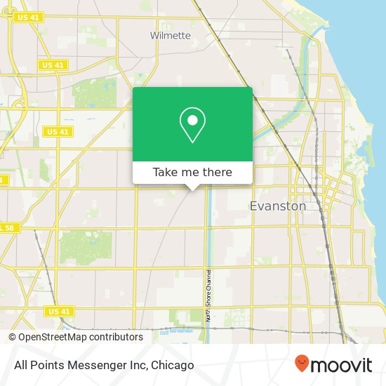 All Points Messenger Inc map