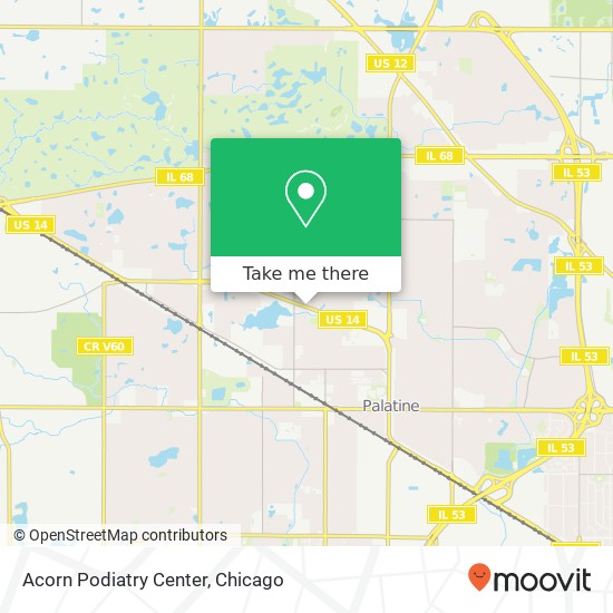 Acorn Podiatry Center map