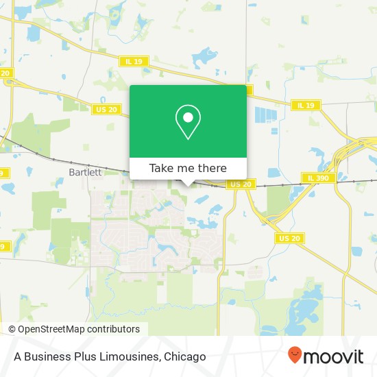 A Business Plus Limousines map