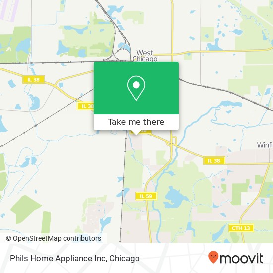 Phils Home Appliance Inc map