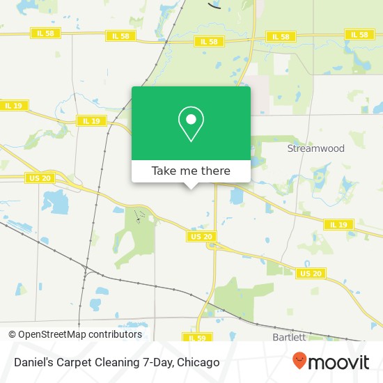 Daniel's Carpet Cleaning 7-Day map