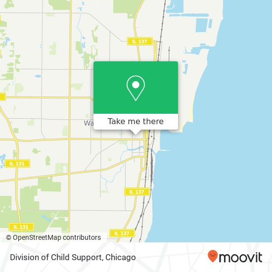 Division of Child Support map