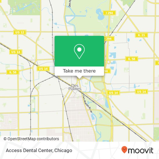Access Dental Center map