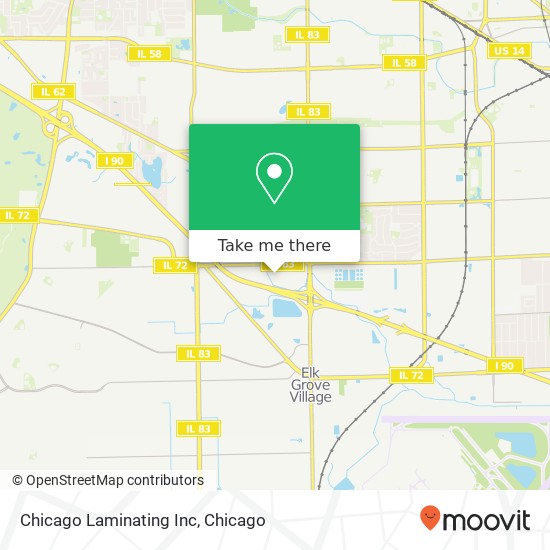 Mapa de Chicago Laminating Inc