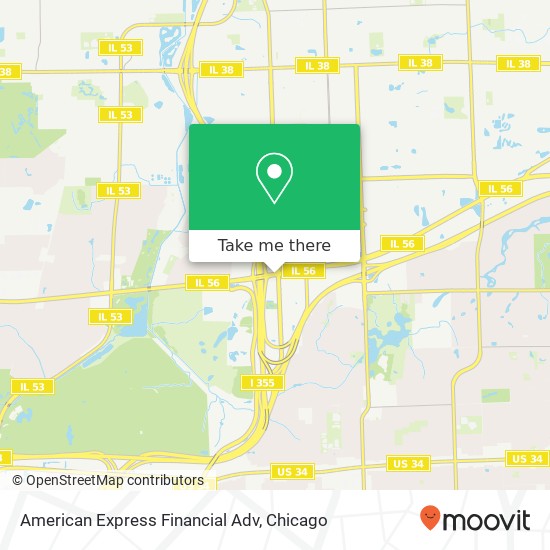 Mapa de American Express Financial Adv