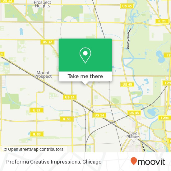 Proforma Creative Impressions map