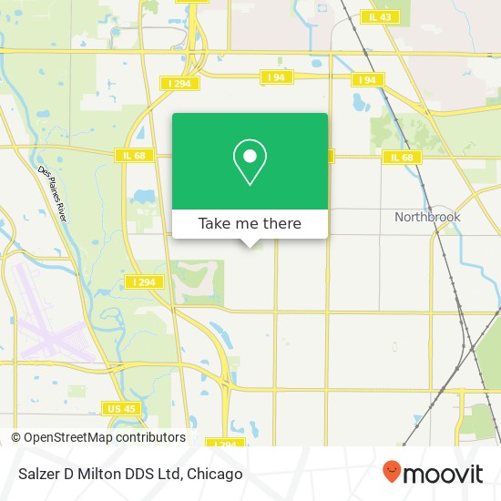 Salzer D Milton DDS Ltd map