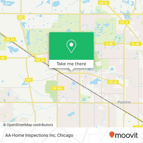 Mapa de AA-Home Inspections Inc