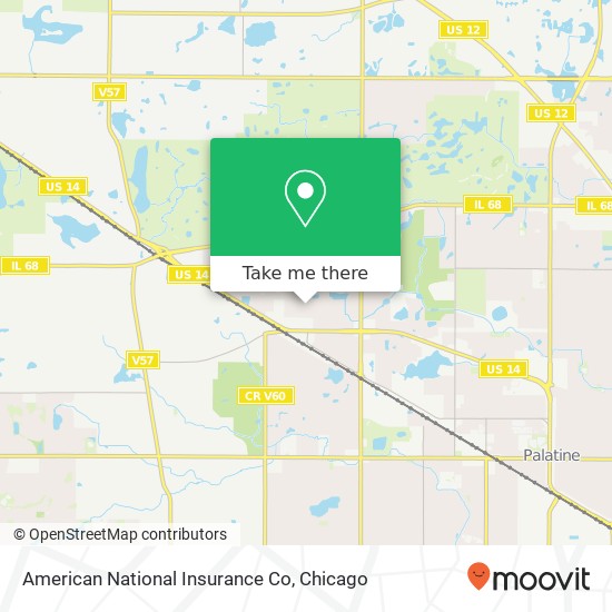 American National Insurance Co map