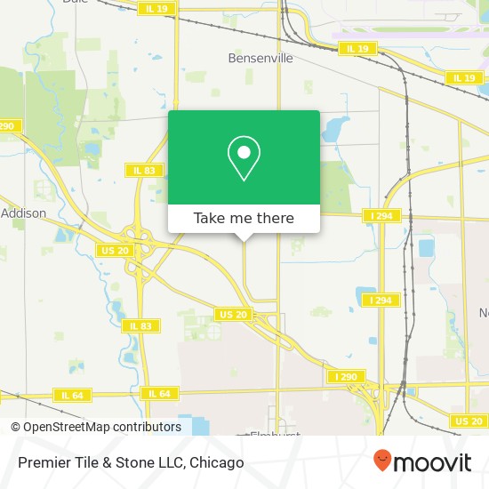 Premier Tile & Stone LLC map