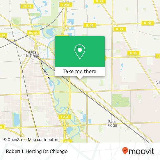 Robert L Herting Dr map