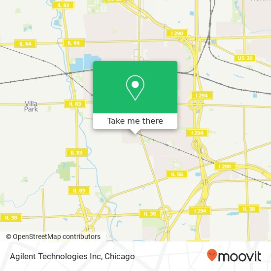 Mapa de Agilent Technologies Inc