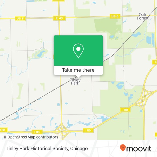 Tinley Park Historical Society map