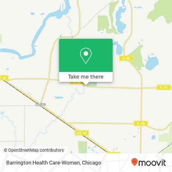 Barrington Health Care-Women map