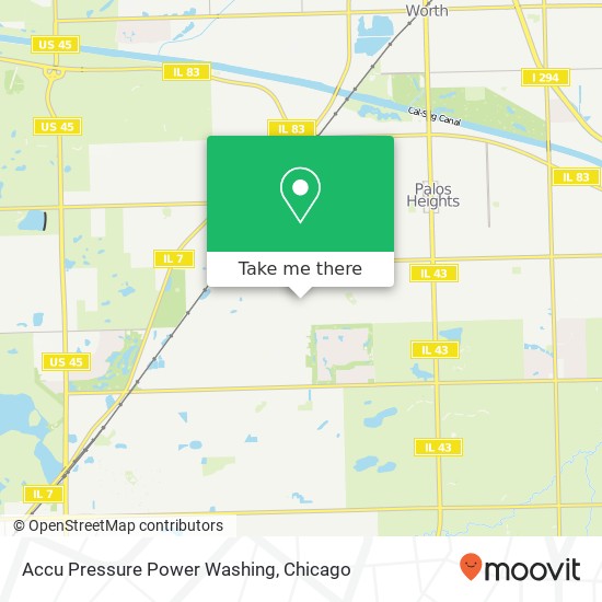 Accu Pressure Power Washing map