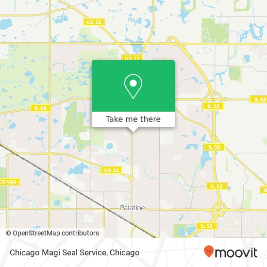 Mapa de Chicago Magi Seal Service