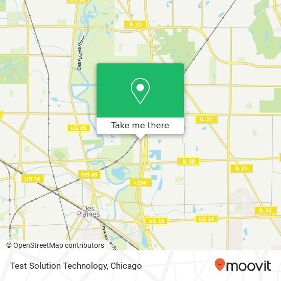 Mapa de Test Solution Technology