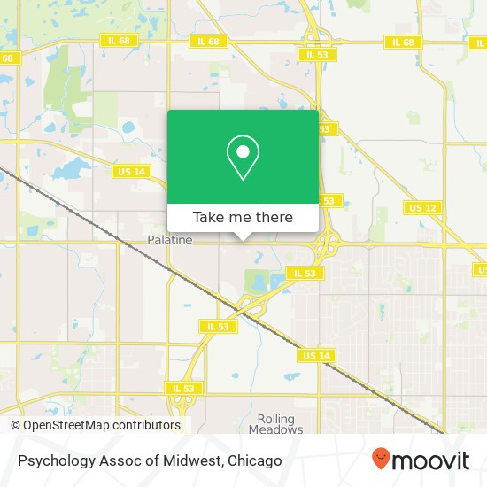 Mapa de Psychology Assoc of Midwest