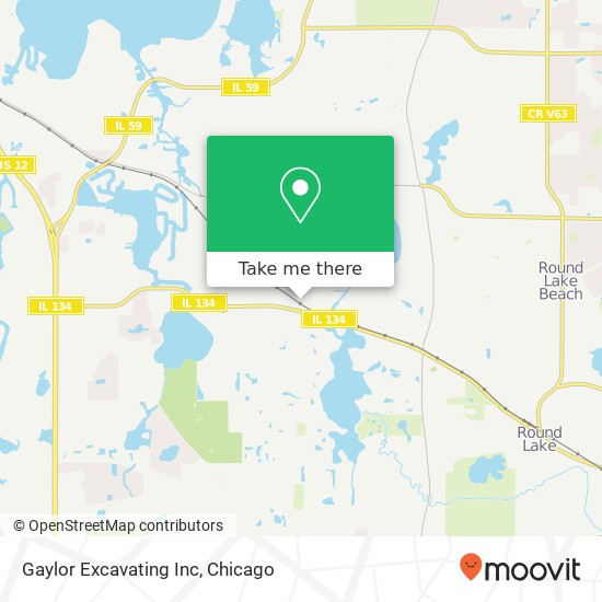 Mapa de Gaylor Excavating Inc