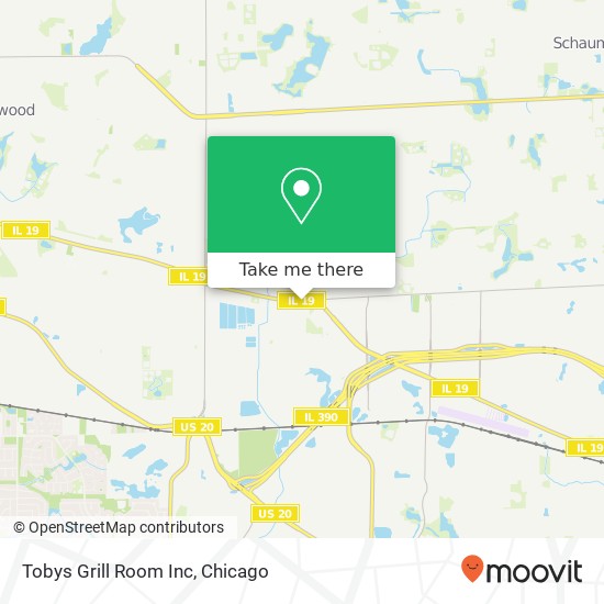 Mapa de Tobys Grill Room Inc