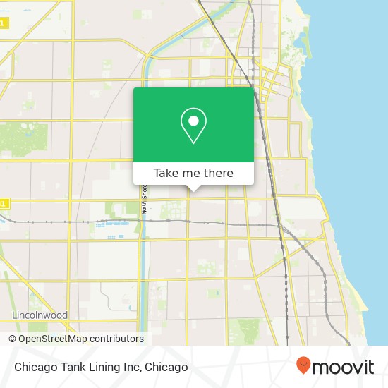 Mapa de Chicago Tank Lining Inc