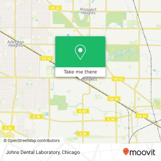 Johns Dental Laboratory map