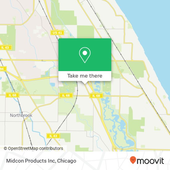 Midcon Products Inc map