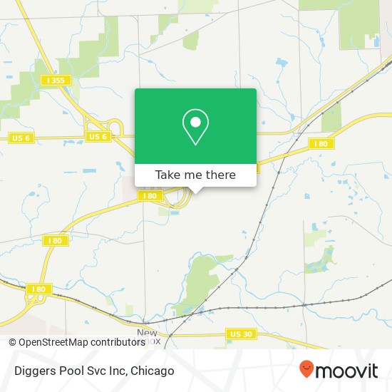 Diggers Pool Svc Inc map