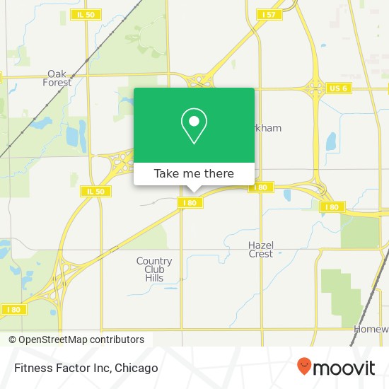 Fitness Factor Inc map