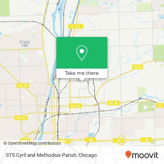 STS Cyril and Methodius Parish map