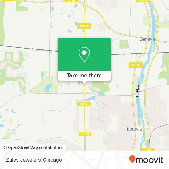 Zales Jewelers map