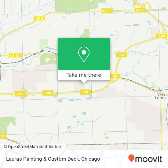 Laura's Painting & Custom Deck map