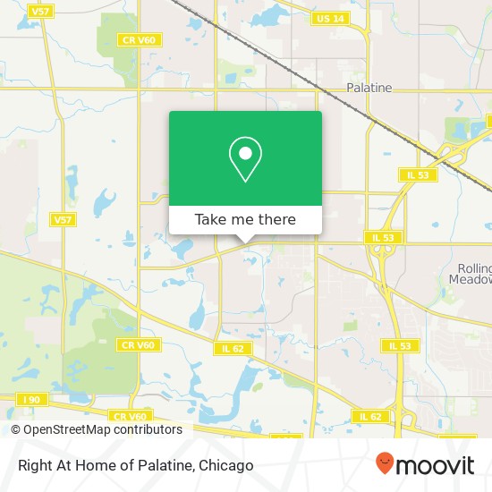 Mapa de Right At Home of Palatine