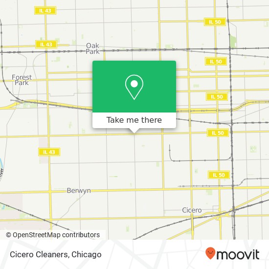 Cicero Cleaners map