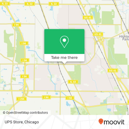 UPS Store map