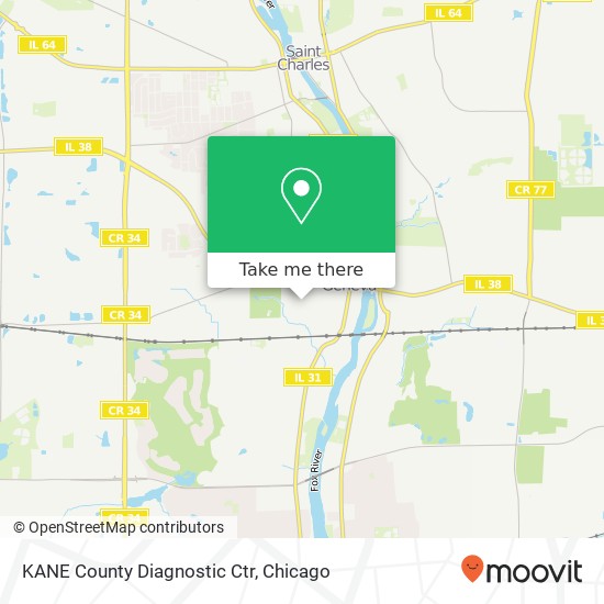 Mapa de KANE County Diagnostic Ctr