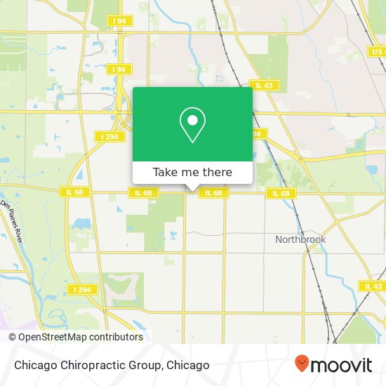 Chicago Chiropractic Group map